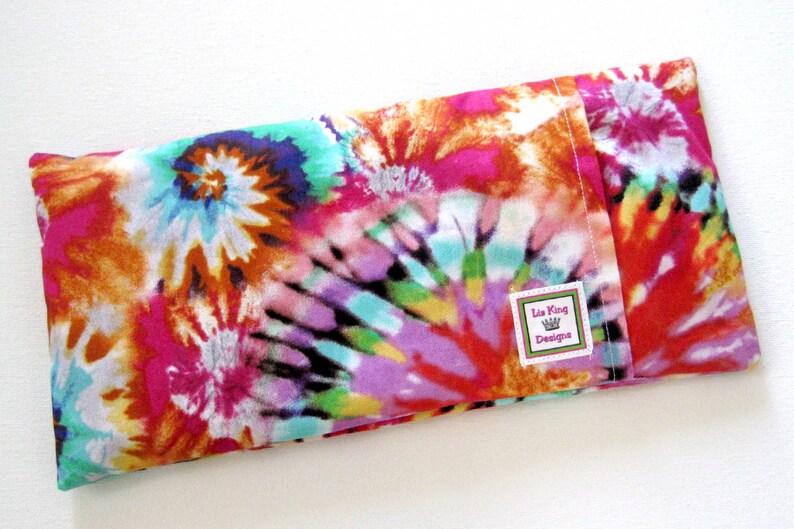 Heating Pad Microwavable TIE DYED, Hot Cold pack,Removable Cover, heat therapy, aromatherapy, menstrual cramps, 4 image 1