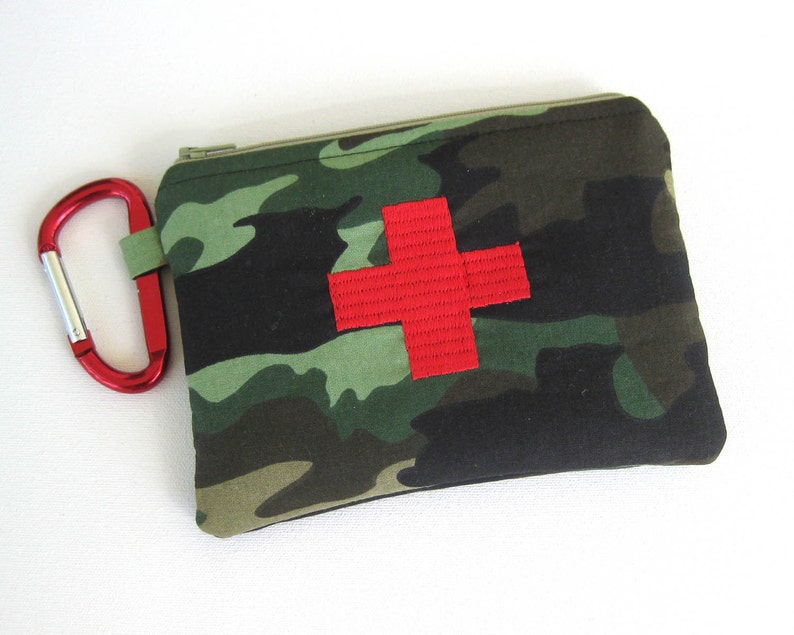 Camouflage First aid Kit Fully Stocked Medicine Bag Zippered Etsy