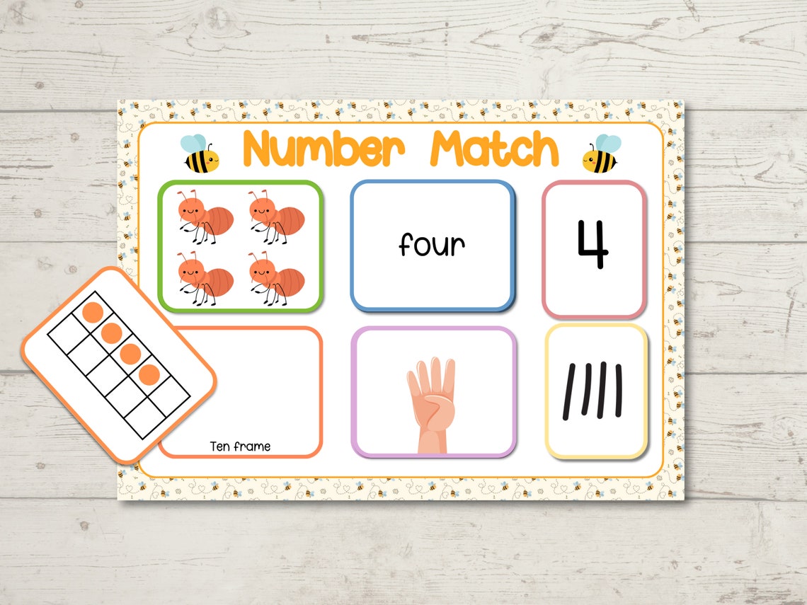 Number Mats, Number Printable, Preschool Math, Counting Activity ...