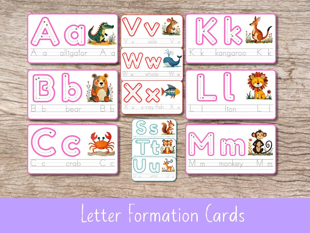 Alphabet Tracing Cards A–Z Bundle | Phonics & Handwriting Practice ...