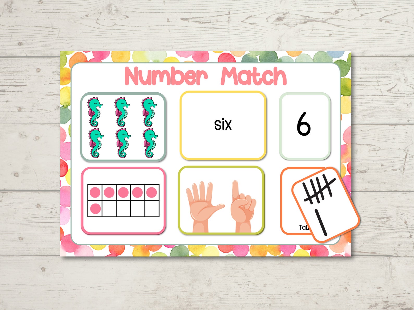 Number Mats, Number Printable, Preschool Math, Counting Activity ...