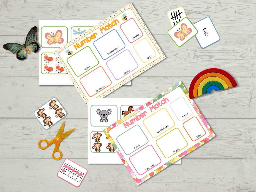 Number Mats, Number Printable, Preschool Math, Counting Activity ...
