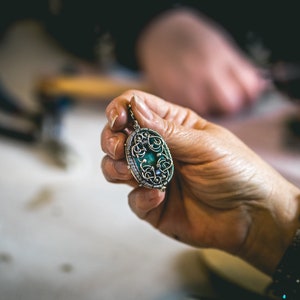 The Locket Pendant Tutorial a lesson in wire wrapping and soldering silver image 5