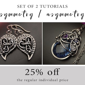 2 tutorials on achieving perfect SYMMETRY and balanced ASYMMETRY in WIREWORK / 25% off
