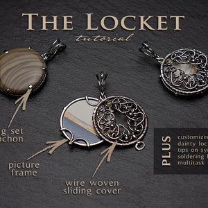 The Locket Pendant Tutorial a lesson in wire wrapping and soldering silver image 1