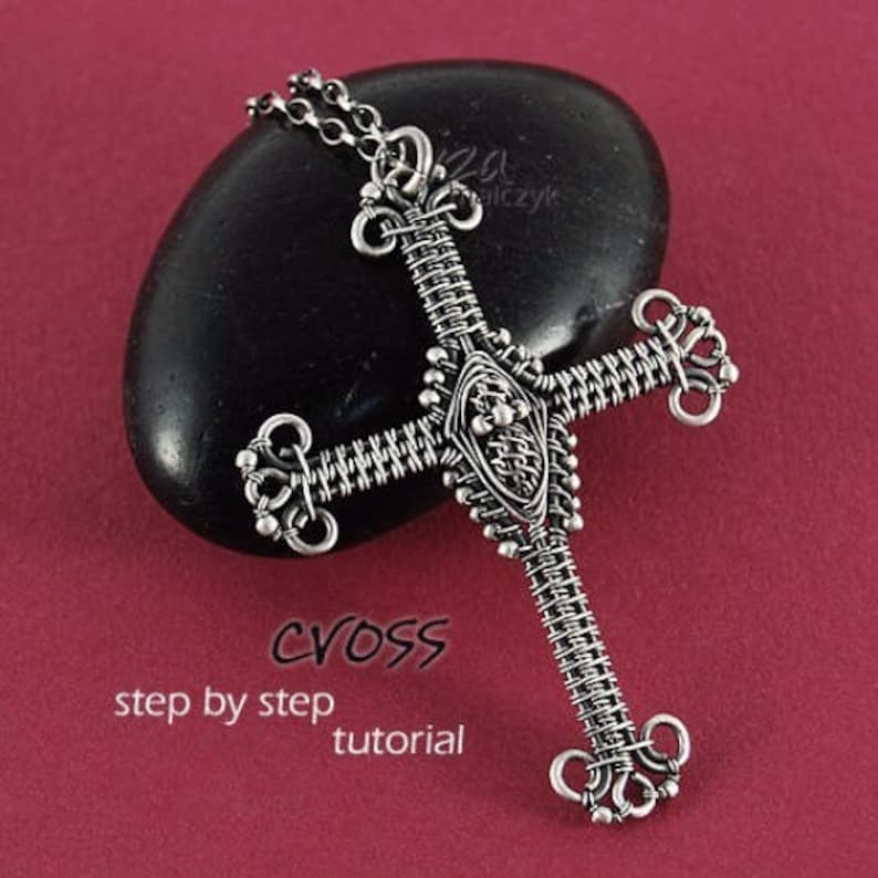 Cross Step by Step Tutorial pure wire-wrapping, no soldering skills needed instant download image 1