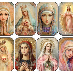 Die Heilige Mutter Maria Altoid Dose fügt hinzu SOFORT Downloads religiöse Schreine Ostern Collage Blätter Originalkunst Madonna Katholische Tags