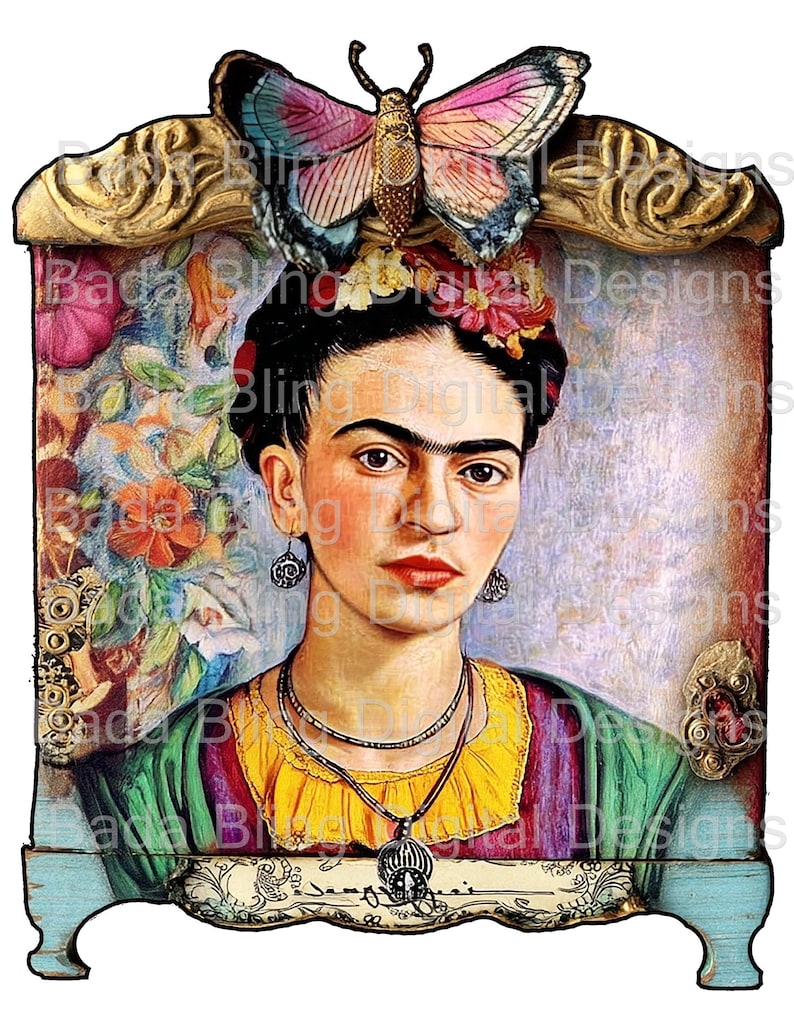 Frida Light Frida Art Shrines 3 of 4 Mixed Media Art Collage Journal Pages Original ...