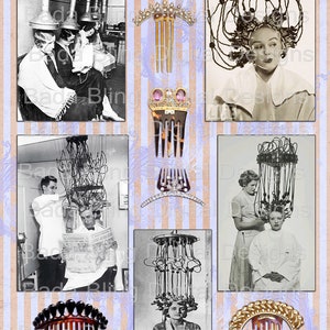 journal page,Vintage Beauty and Hair Care sheet #1, INSTANTLY Downloads after Checkout, U Print and Cut, junk journals beauticians, 8.5x11