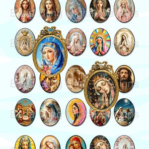 30mm x 40mm Heilige Bilder Antike und veränderte Kunst Gebetskarten & Heilige Karten SOFORTIGER DOWNLOAD religiöse Bilder Katholische Bilder Madonna, Christus