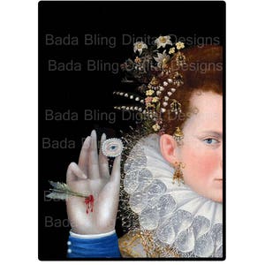 6 x 8 Pardon Me, è che My Eye In Your Hand?, grande immagine trasferimenti, gotico, rinascimentale, goth, ferro ons, stampabili, 2 file, 1 JPEG, 1 PNG