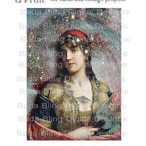 5 x 7 Gypsy Queen, transferencia de imagen grande 2 archivos... Descarga INSTANTÁNEA al finalizar la compra, bolsos, tarjetas, bolsos, almohadas, adivino, místico, boho