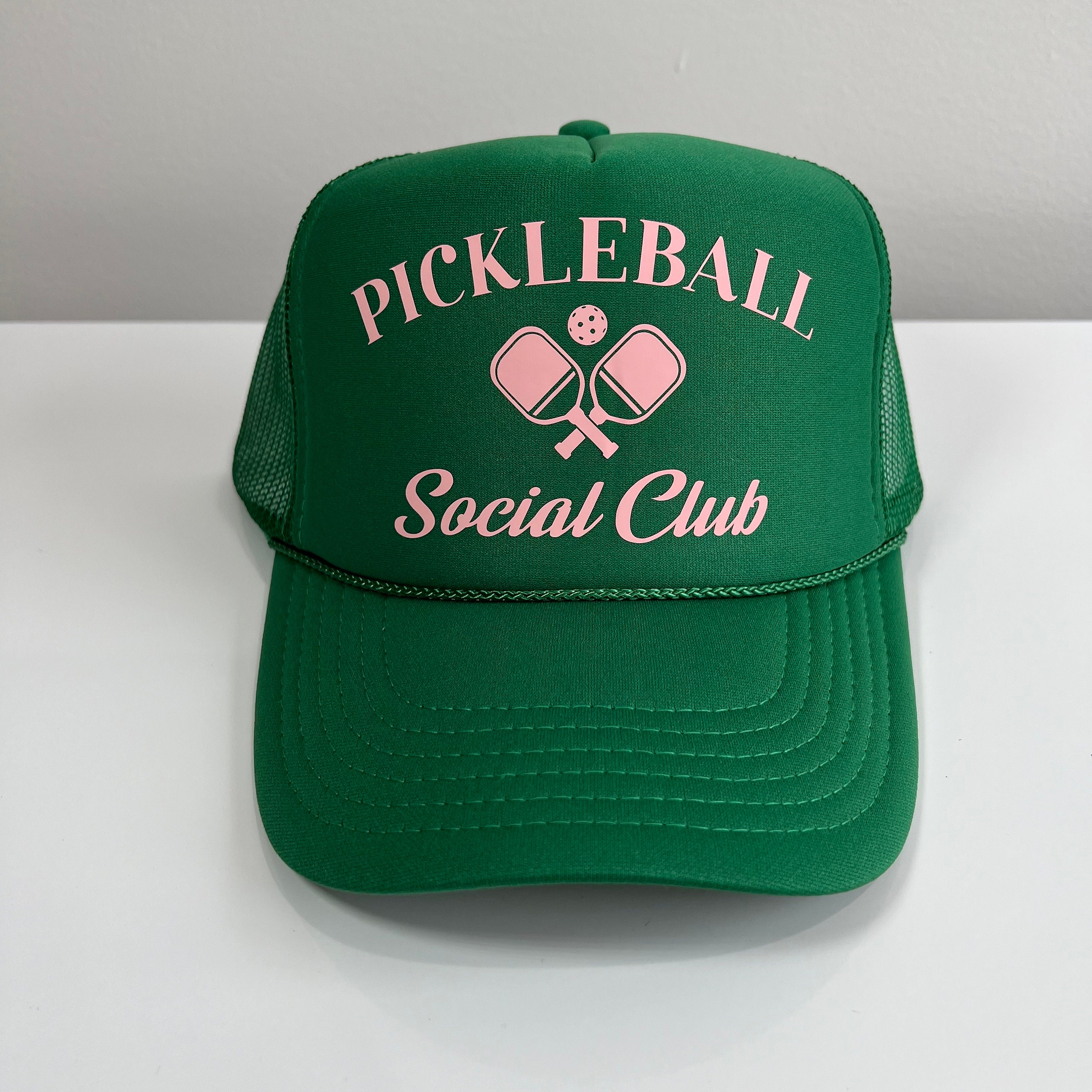 New! Anthropologie Navy Pickleball Social Club Trucker Hat NWT Pickleball Club | Navy — The Harbour Social Club main image 3