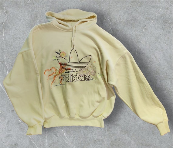 Adidas X Angel Chen Designer Sold Out Soft Suede Hoodie With Florals and Coy Etsy Canada
