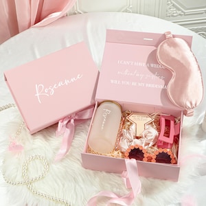 Gepersonaliseerde bruidsmeisje geschenkdoos, zul je mijn bruidsmeisje cadeauset zijn, bruidsfeestgunsten, huwelijkscadeau