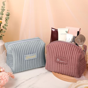 Kosmetiktaschen, Personalisierte Schminktasche, Kulturtasche, Brautjungferngeschenk, Hochzeitsgeschenk, Weihnachtsgeschenke für Frauen