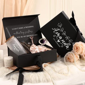Wil jij mijn bruidsmeisje cadeauset zijn, bruidsmeisje geschenkdoos, gepersonaliseerde geschenkdoos, jubileumgeschenken, lege geschenkdoos
