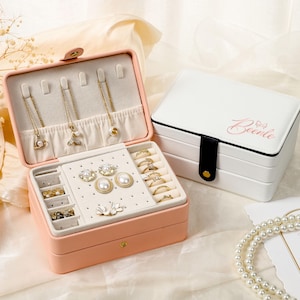 Personalized Jewelry Box For Women, Custom Jewelry Storage, Birthday Gift For Her, Bridal Gift Wedding, Jewelry Case