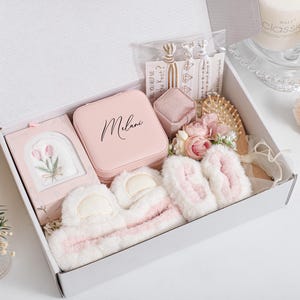 Personalisierte Geschenk-Box-Set Mit Schmuck-Box, Beste Freundin Geburtstagsgeschenk, Brautjungfer Geschenk-Box, Geschenk-Box Für Frauen