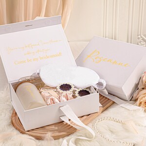 Gepersonaliseerde geschenkdoos voor bruidsmeisjes, aangepaste geschenkdoos, huwelijkscadeau, cadeaus voor meisjes, cadeaus voor bruidsfeesten