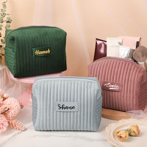 Kosmetiktaschen, Personalisierte Schminktasche, Kulturtasche, Brautjungferngeschenk, Hochzeitsgeschenk, Weihnachtsgeschenke für Frauen