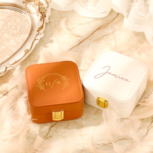 Custom Bridesmaid Name Jewelry Box, Travel Jewelry Box, Bridesmaid Proposal, Jewelry Organizer, Gifts For Her