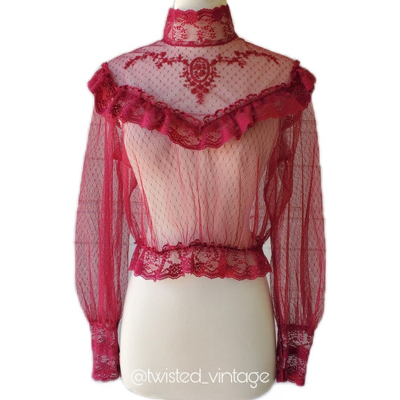 ruffle crop top long sleeve
