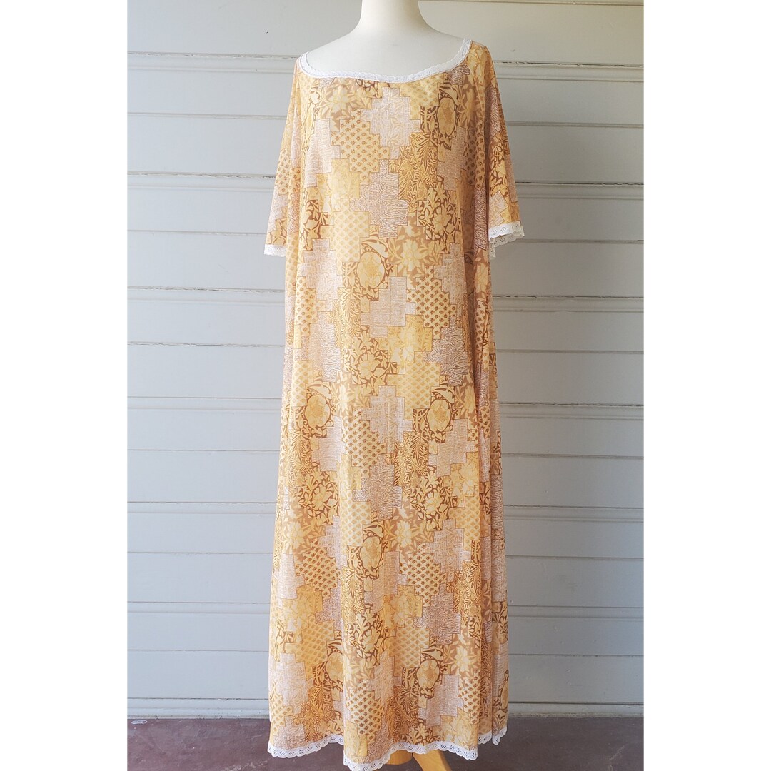 NWT Vintage Kmart Full Sweep Sleep Night Gown Sheer Mesh Dress Etsy