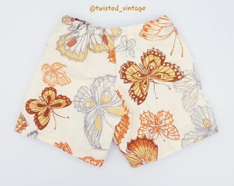 Girls Handmade Retro Vintage Butterfly Shorts 6m Slim Tall