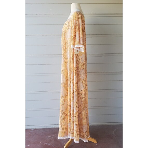 NWT Vintage Kmart Full Sweep Sleep Night Gown Sheer M… Gem