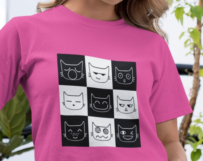 Cat Mood Shirt, Cat Lovers Tshirt, Cat Graphic Tshirt, Cat Shirt Women, Funny Cat Tshirt, Cool Cat Shirt, Gift for a Cat Mom