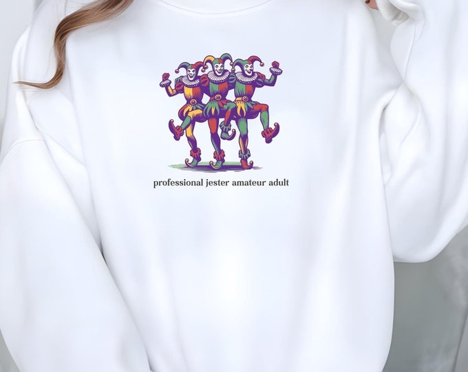Professional Jester Amateur T-Shirt | Funny Adult Tee for Comedy Lovers | Quirky Gift for Clowns, Jokers, and Humor Enthusiasts