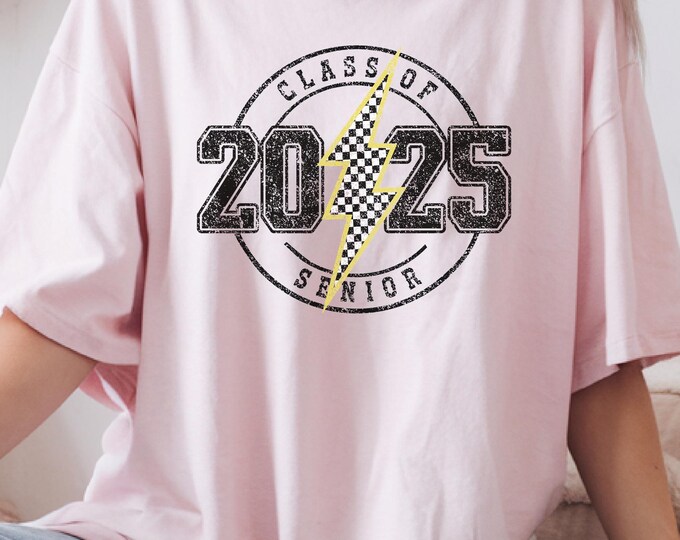 Senior 2025 Grad T-Shirt | Gift for High School and College Seniors | Keepsake for Seniors 2025 | Distressed | Unisex Graduation Shirt