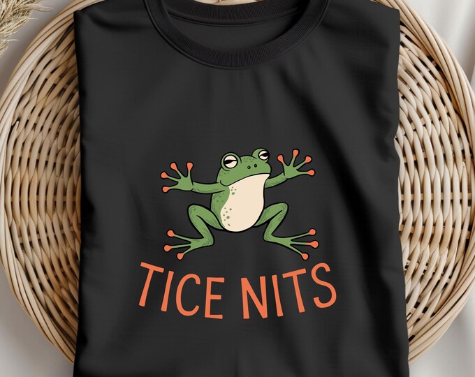 Inappropriate Frog T-Shirt | Funny Frog Adult Humor Tee | Unhinged Graphic Shirt | Quirky Frog Humor Shirt | Unisex Funny Animal T-Shirt