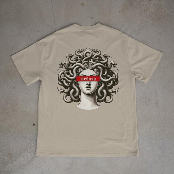 Medusa Greek Goddess Graphic Tee | Greek Streetwear Aesthetic Shirt | Mythology Art TShirt | Mythical Creature Unisex Tee | Dark Academia