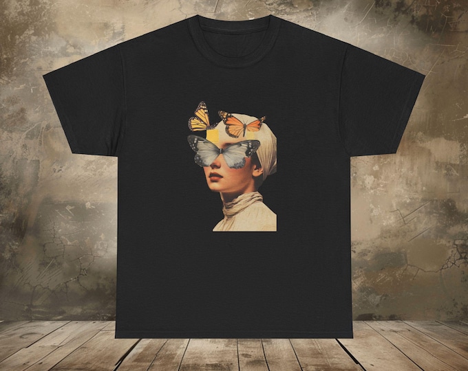Medieval Butterfly T-Shirt | Renaissance Festival Graphic Tee | Vintage Aesthetic Boho Shirt | Unisex Nature-Inspired Gift | Retro Y2K Tee