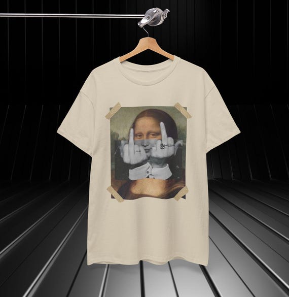 Mona Lisa T-Shirt | Funny Renaissance Art Tee | Vintage Aesthetic Graphic Shirt | Sarcastic Historical Tee | Trendy Artsy Humor Gift