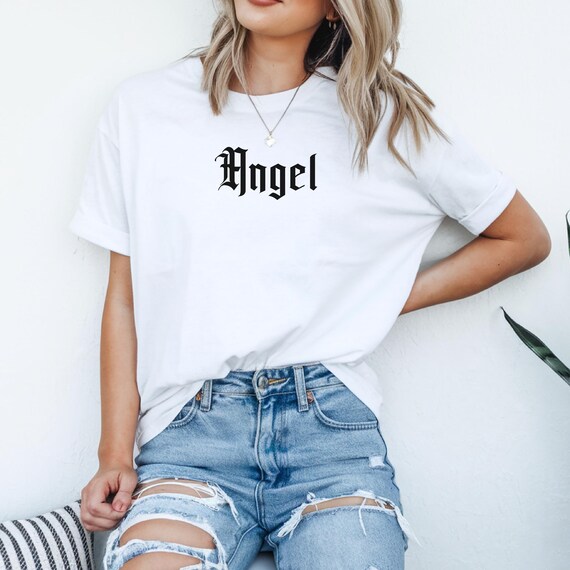 Vintage Angel Streetwear T-Shirt | Edgy Aesthetic Unisex Graphic Tee | Urban Angel Art Shirt | Y2K Streetwear Hoodie & Sweatshirt