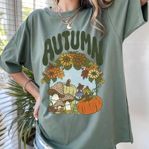 Autumn Vibes Comfort Colors T-Shirt | Cozy Fall Tee | Pumpkin Spice Shirt | Nature Lover Gift | Seasonal Harvest Festival Apparel