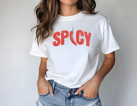 Spicy Crewneck Sweatshirt | Funny Varsity Letter Graphic Shirt | Sarcastic Sassy Shirt | Cute Sweatshirts For Women | Cozy Sweatshirt