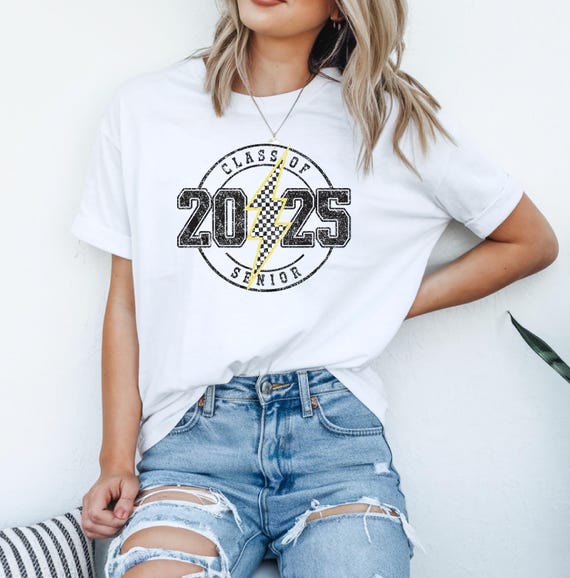 Senior 2025 Grad T-Shirt | Gift for High School and College Seniors | Keepsake for Seniors 2025 | Distressed | Unisex Graduation Shirt