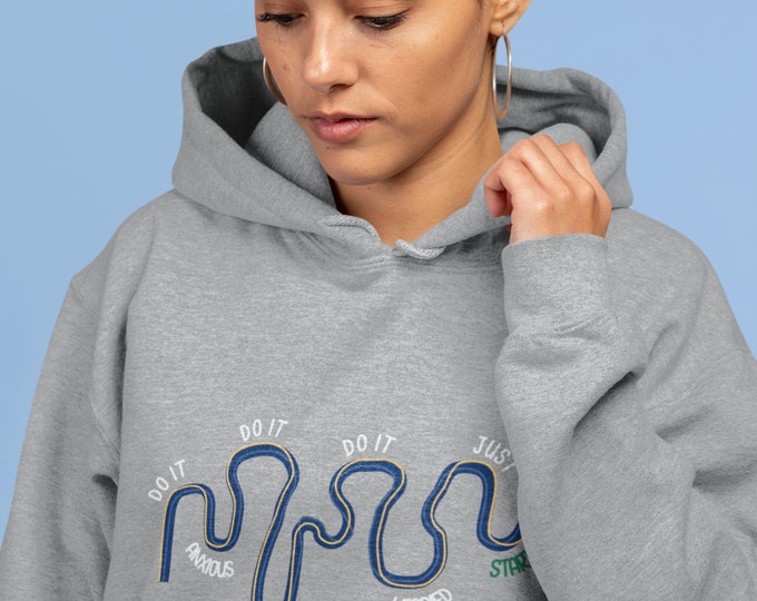 Do It Anxious Motivation Hoodie| Mental Health Hoodie| Positive Vibes| Motivational Hoodie