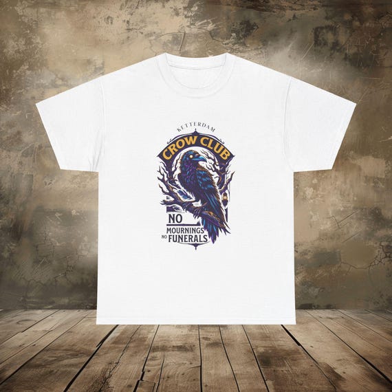 Ketterdam Crow Club T-Shirt | Six of Crows Graphic Tee | Fantasy Book Lover Shirt | Unisex Grishaverse Merch | Retro Literary Aesthetic Tee