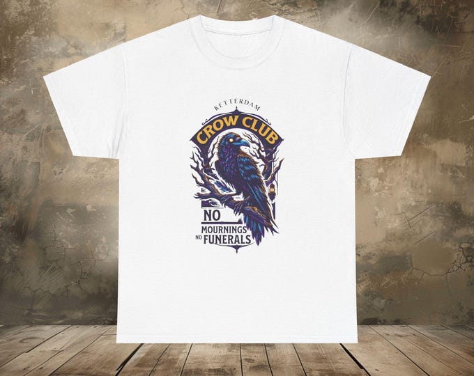 Ketterdam Crow Club T-Shirt | Six of Crows Graphic Tee | Fantasy Book Lover Shirt | Unisex Grishaverse Merch | Retro Literary Aesthetic Tee