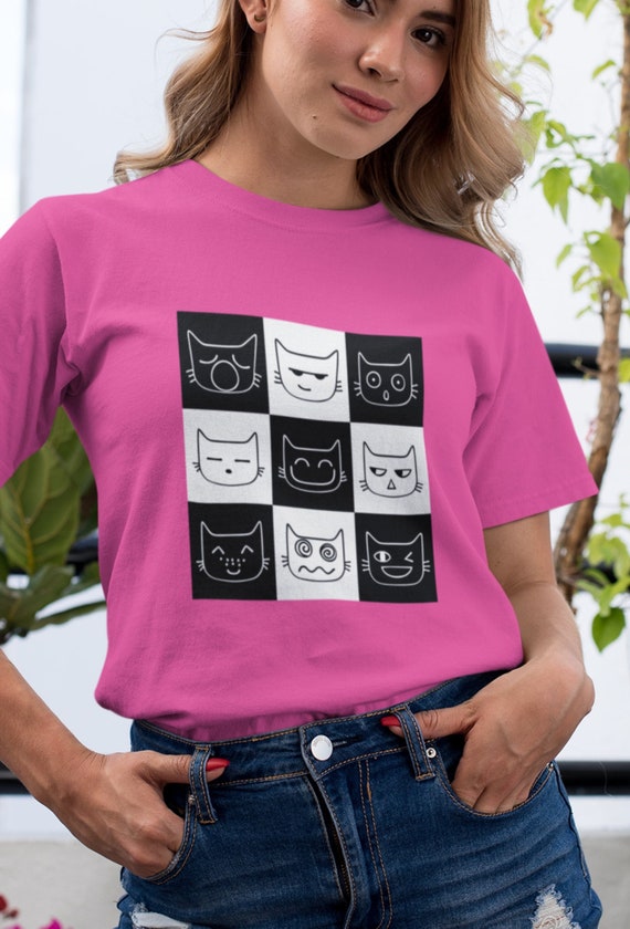 Cat Mood Shirt, Cat Lovers Tshirt, Cat Graphic Tshirt, Cat Shirt Women, Funny Cat Tshirt, Cool Cat Shirt, Gift for a Cat Mom