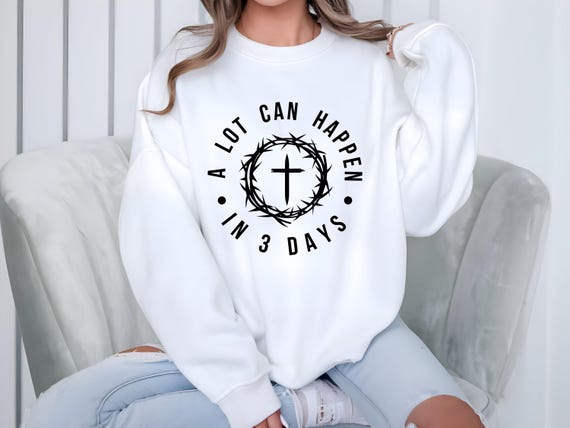 Easter Christian Graphic Tee - Faith-Based Shirt with Cross Design | Inspirational Apparel for Women and Men | Unisex Easter Graphic Tee