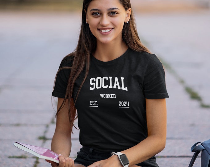 Social Worker Shirt| Varsity Shirt Social Worker| School Social Worker