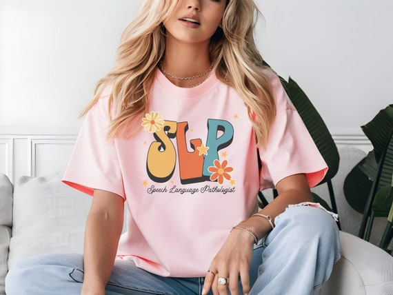 Retro Floral Speech Therapy Shirt| Pathologist TShirt| Gift for Speech Language| SLPA Tee| SLP Shirt for Women| Speech Pathology T Shirt