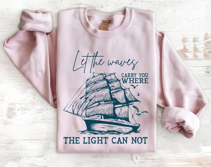 Minimalist Nautical Wave TShirt | Ocean Lover Tee | Beach Aesthetic Shirt | Fisherman Gift | Coastal Summer Graphic | Sea-Inspired Tee