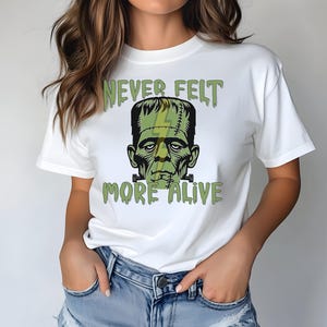 Frankenstein Halloween Sweatshirt | Monster Mash Shirt | Vintage Monster Graphic Tee | Scary Frankenstein Costume | Fall Horror Apparel